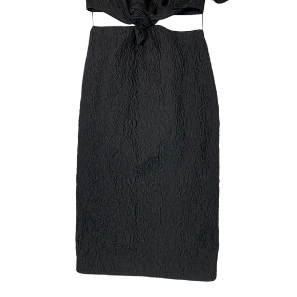 J.Crew Cutout Textured Organza Midi Dress Size 6 - Picture 8 of 10